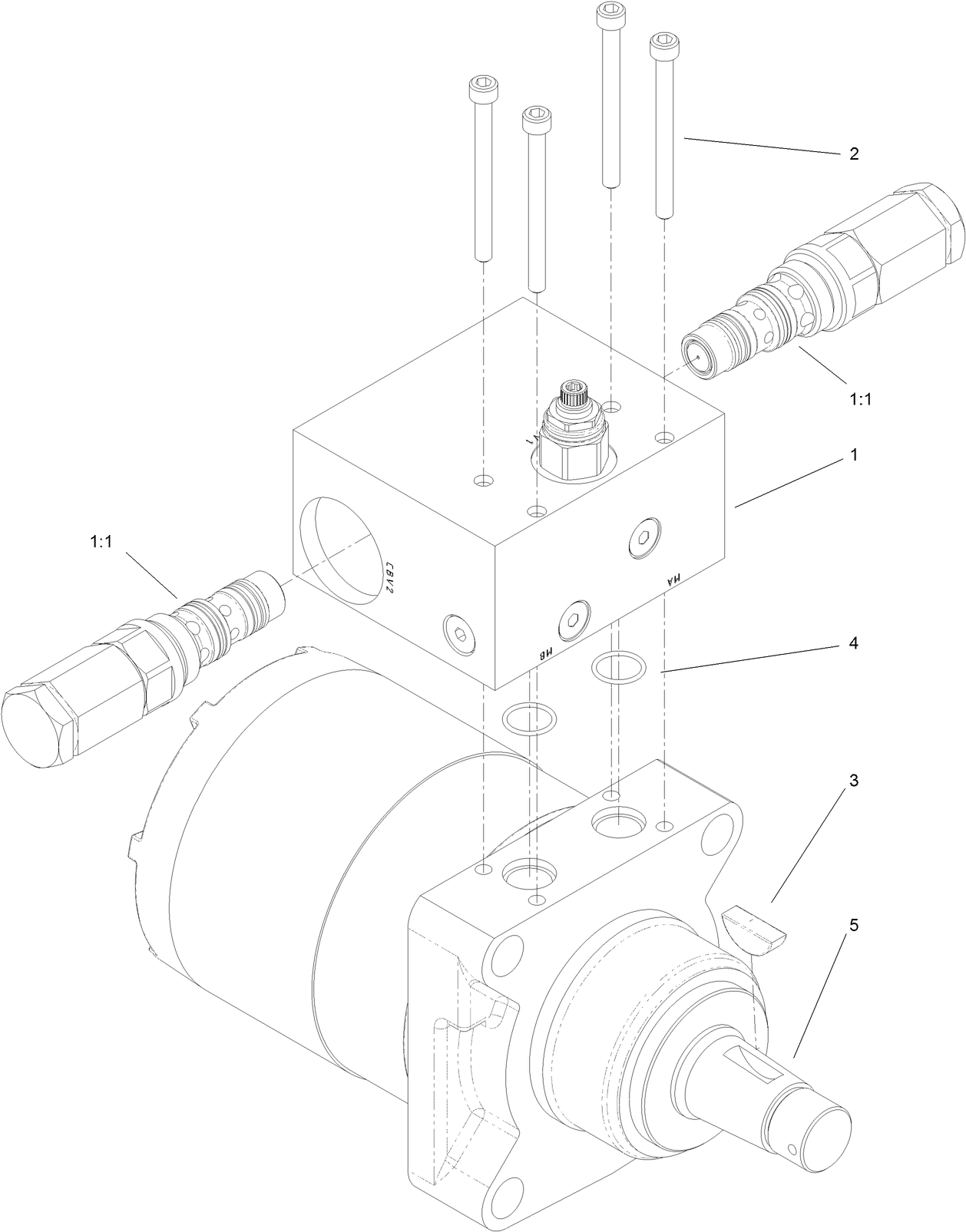 Hydraulic Motor Assembly No. 121-1957