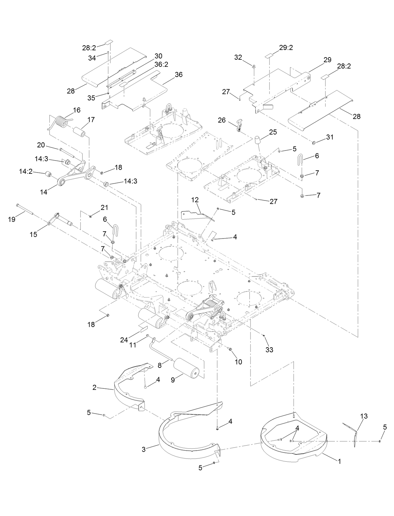 Center Deck Chamber and Cover Assembly