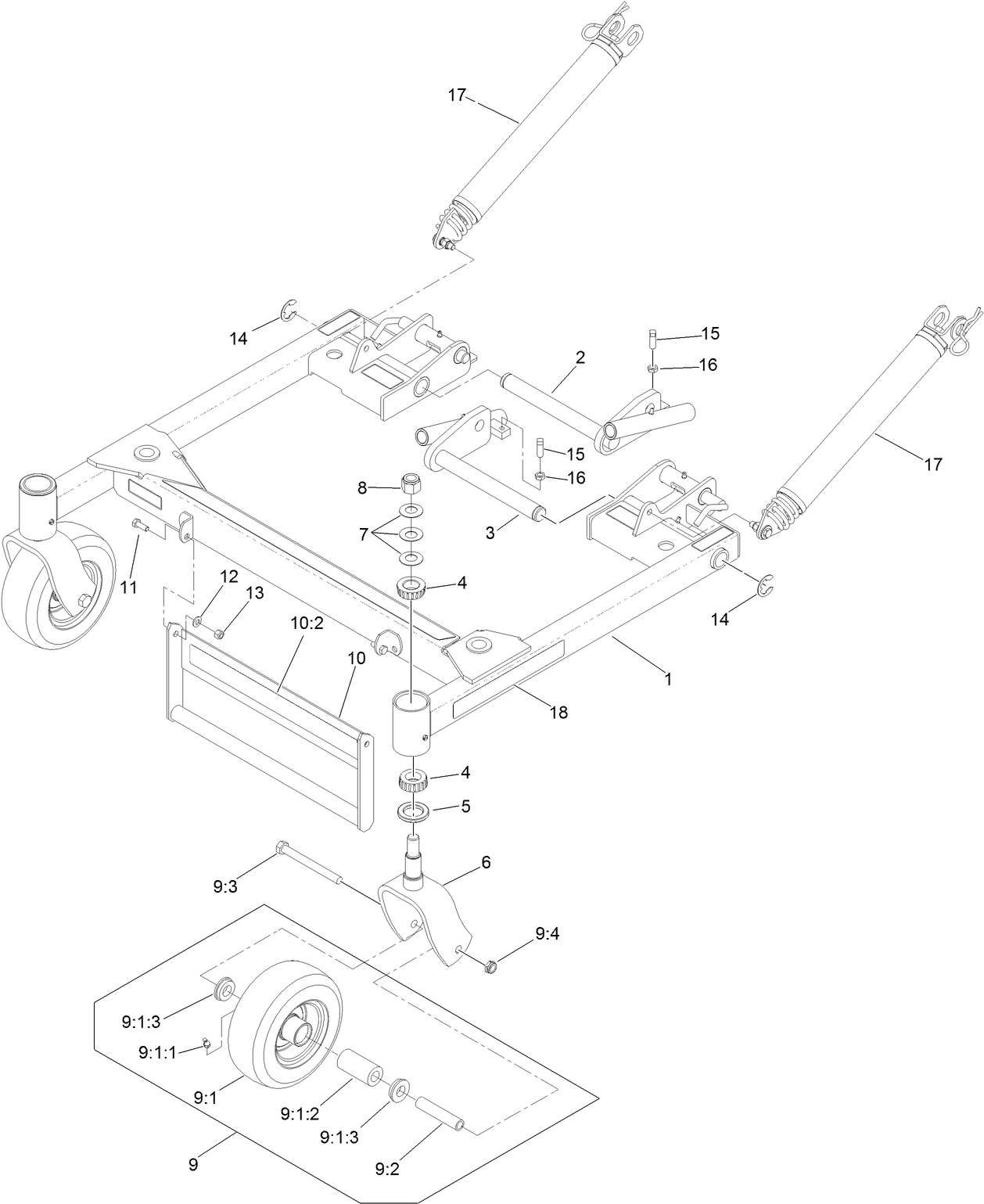Deck Support Frame Assembly No. 130-2892