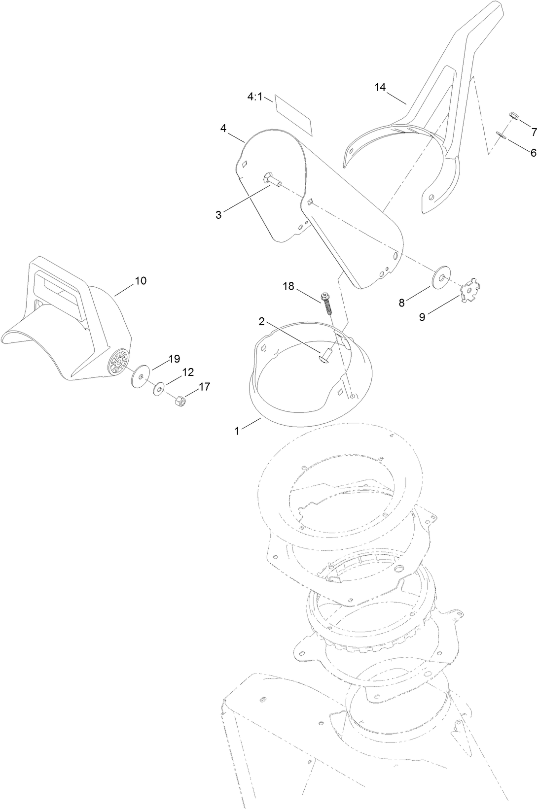 Discharge Chute Control Assembly