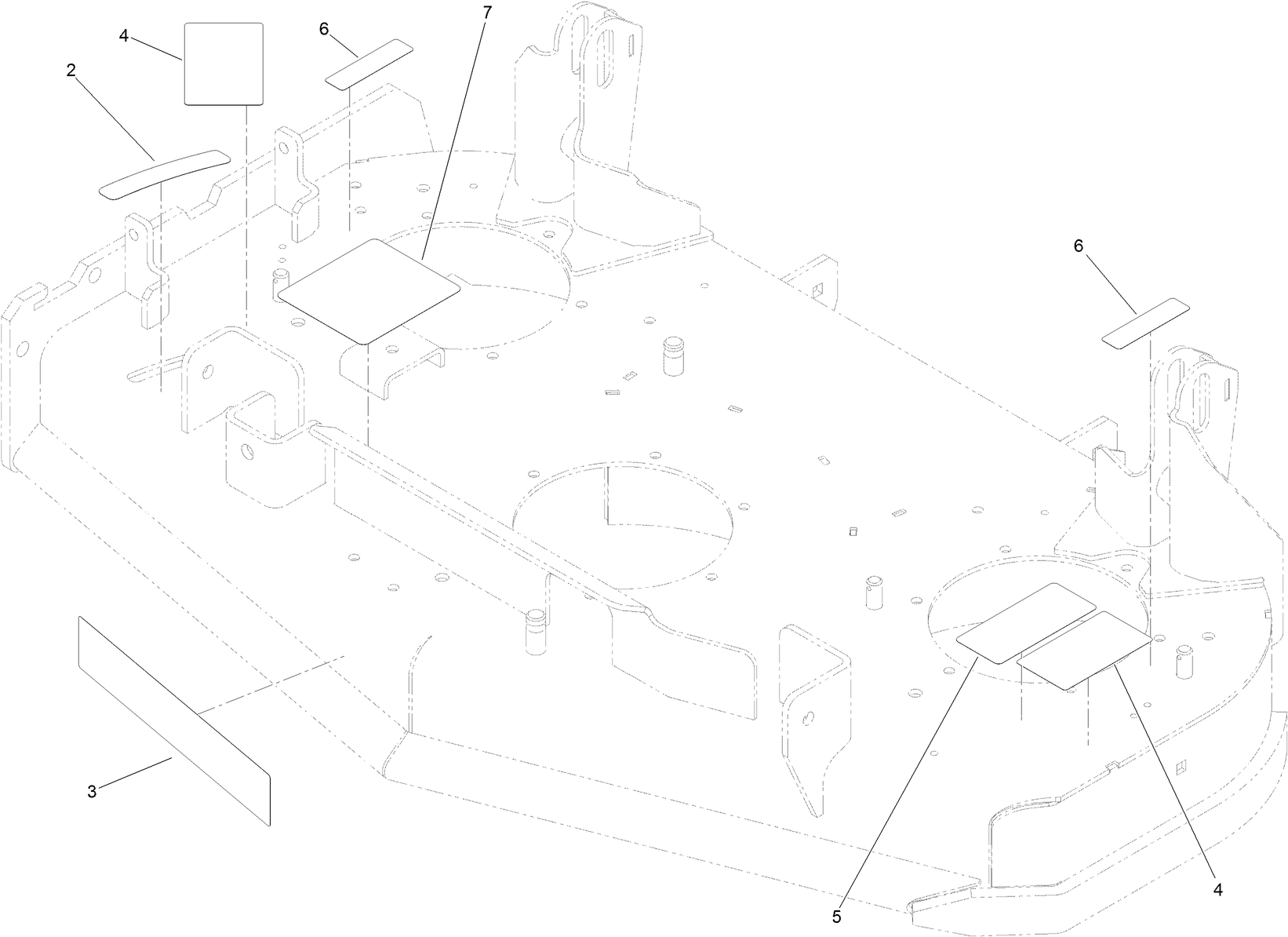 Deck Decal Assembly No. 121-6020