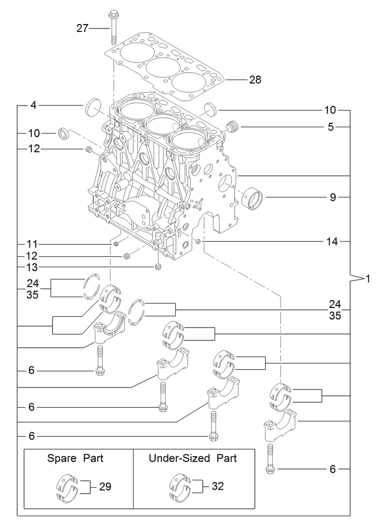 Cylinder Block Assembly