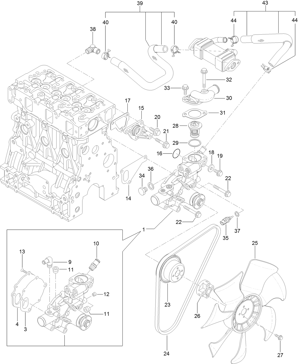 Cooling Water System Assembly