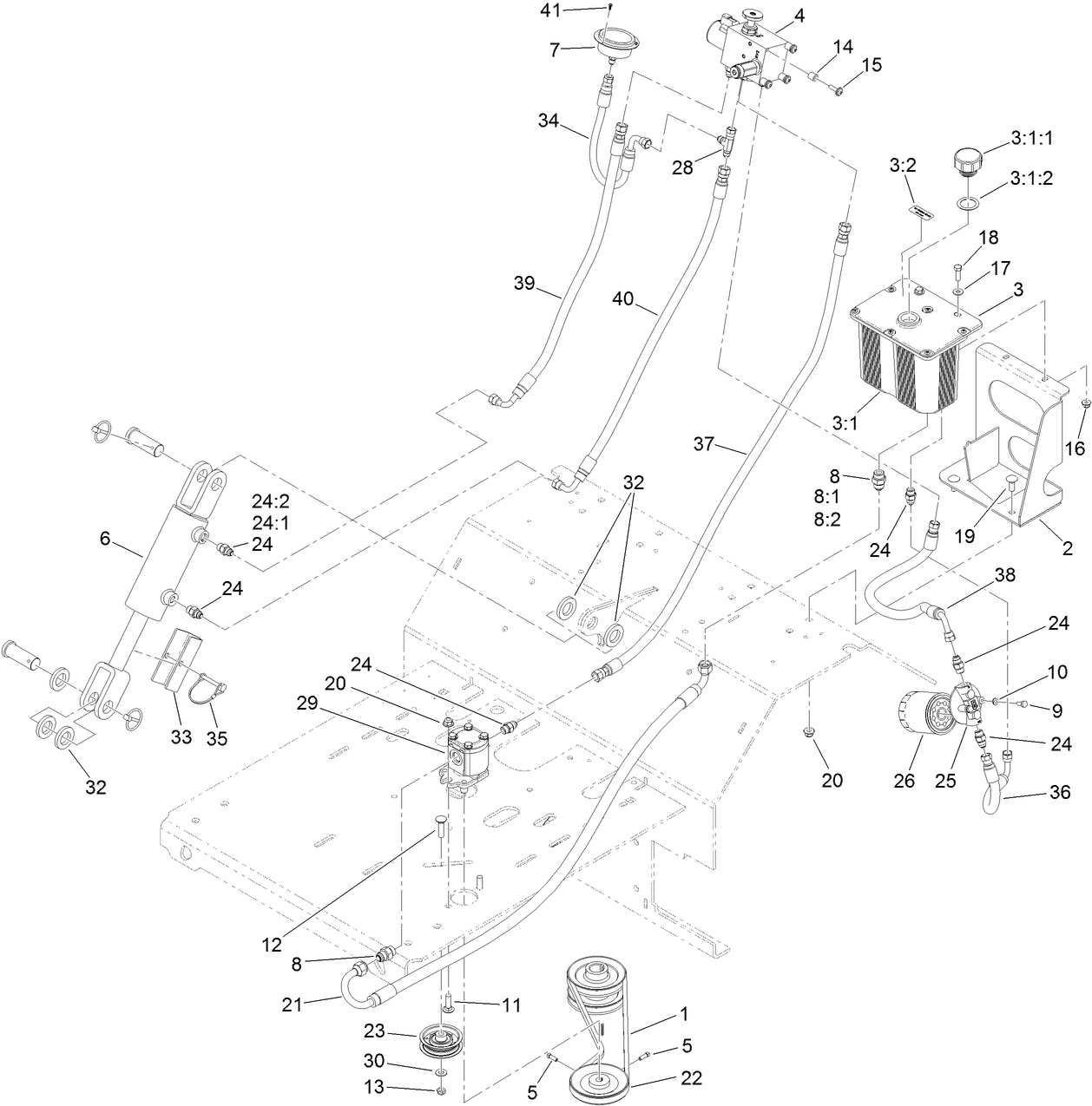 Auxiliary Hydraulic Assembly
