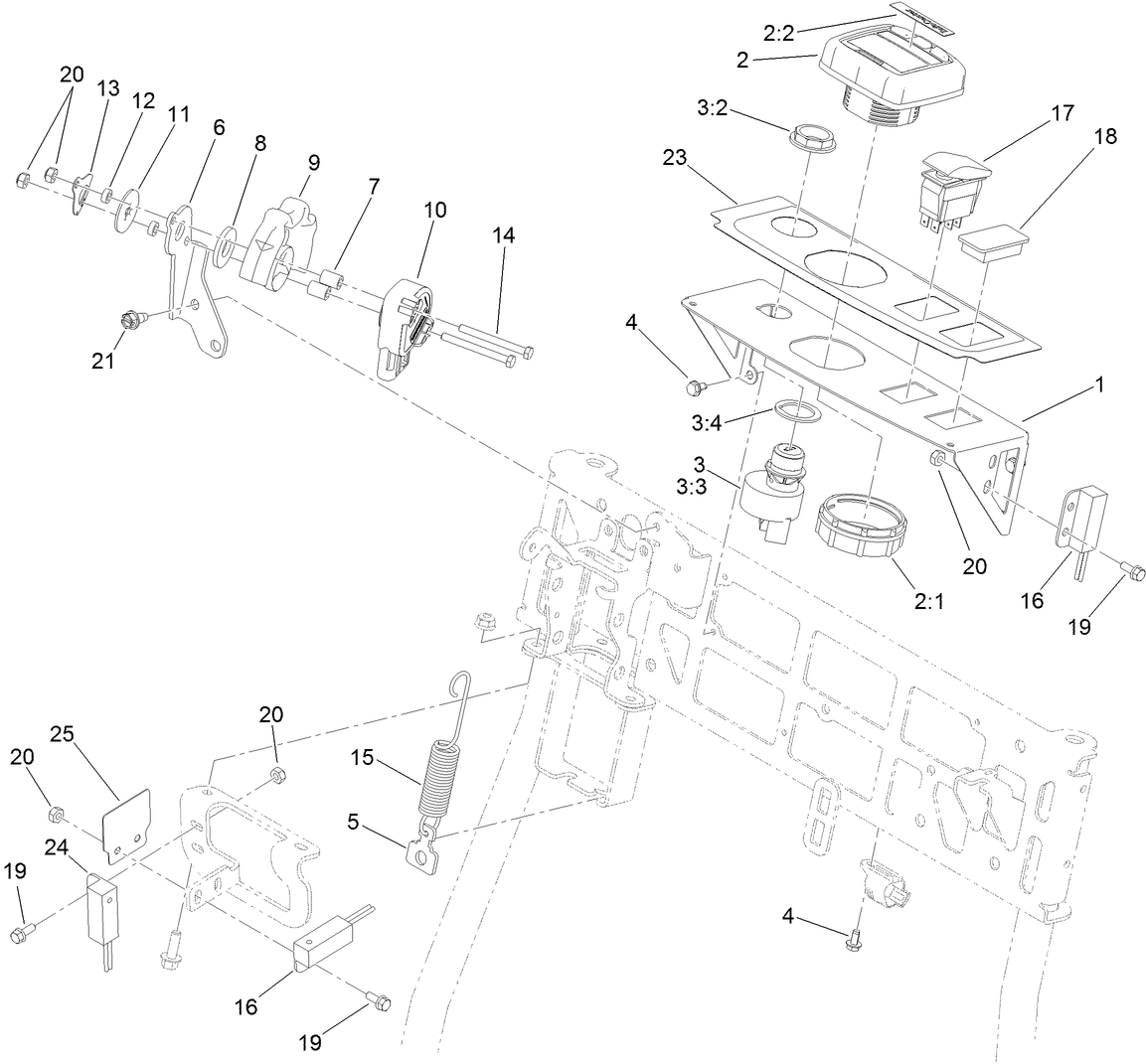 Throttle and Console Assembly
