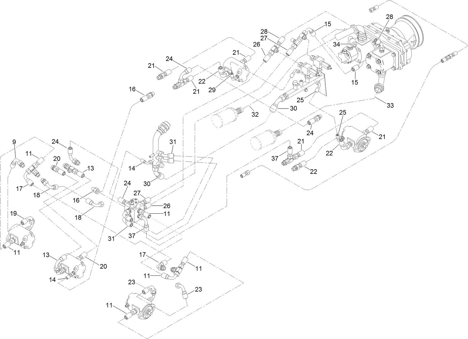 No. 3 Hose Kit Assembly No. 111-4102