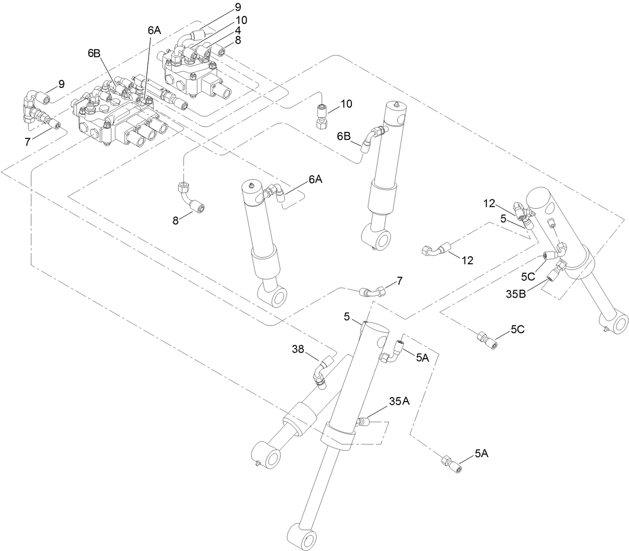 No. 2 Hose Kit Assembly No. 111-4102