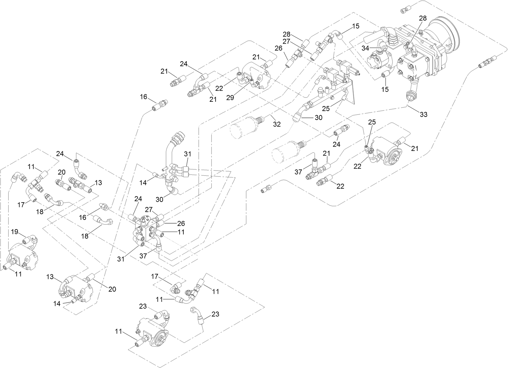 No. 3 Hose Kit Assembly No. 111-4102