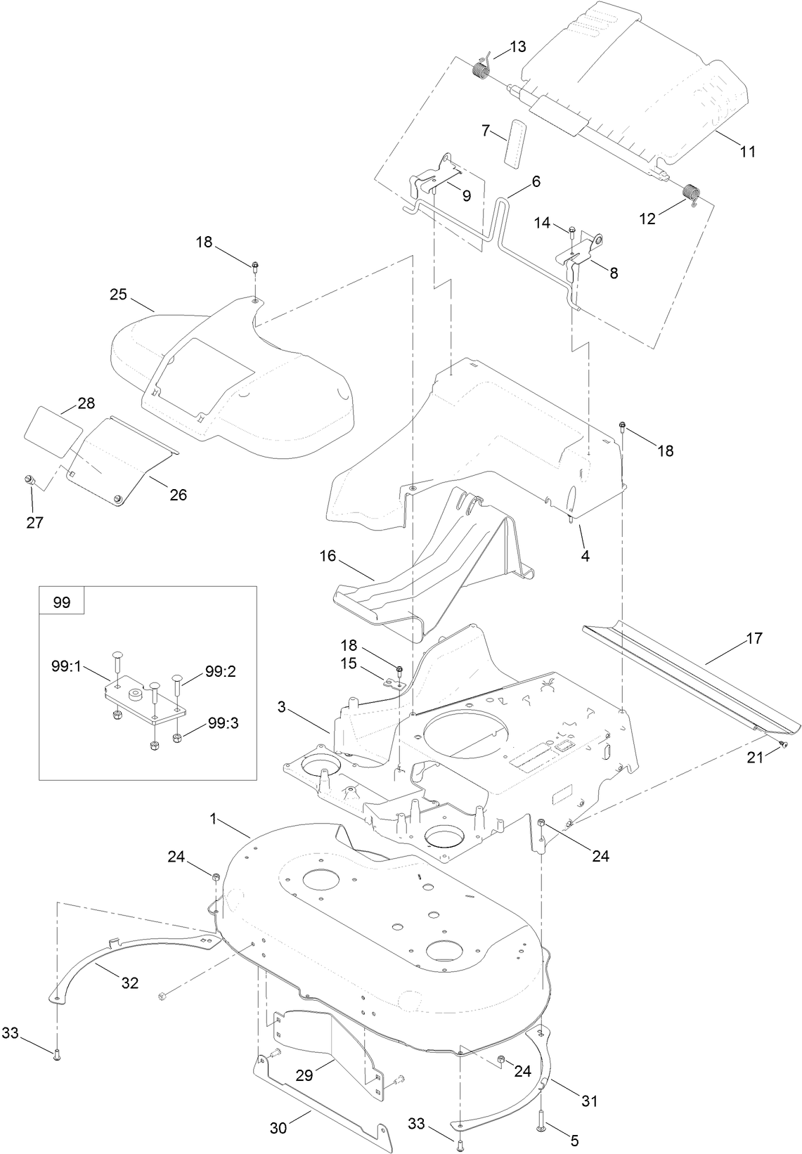 Deck and Frame Assembly