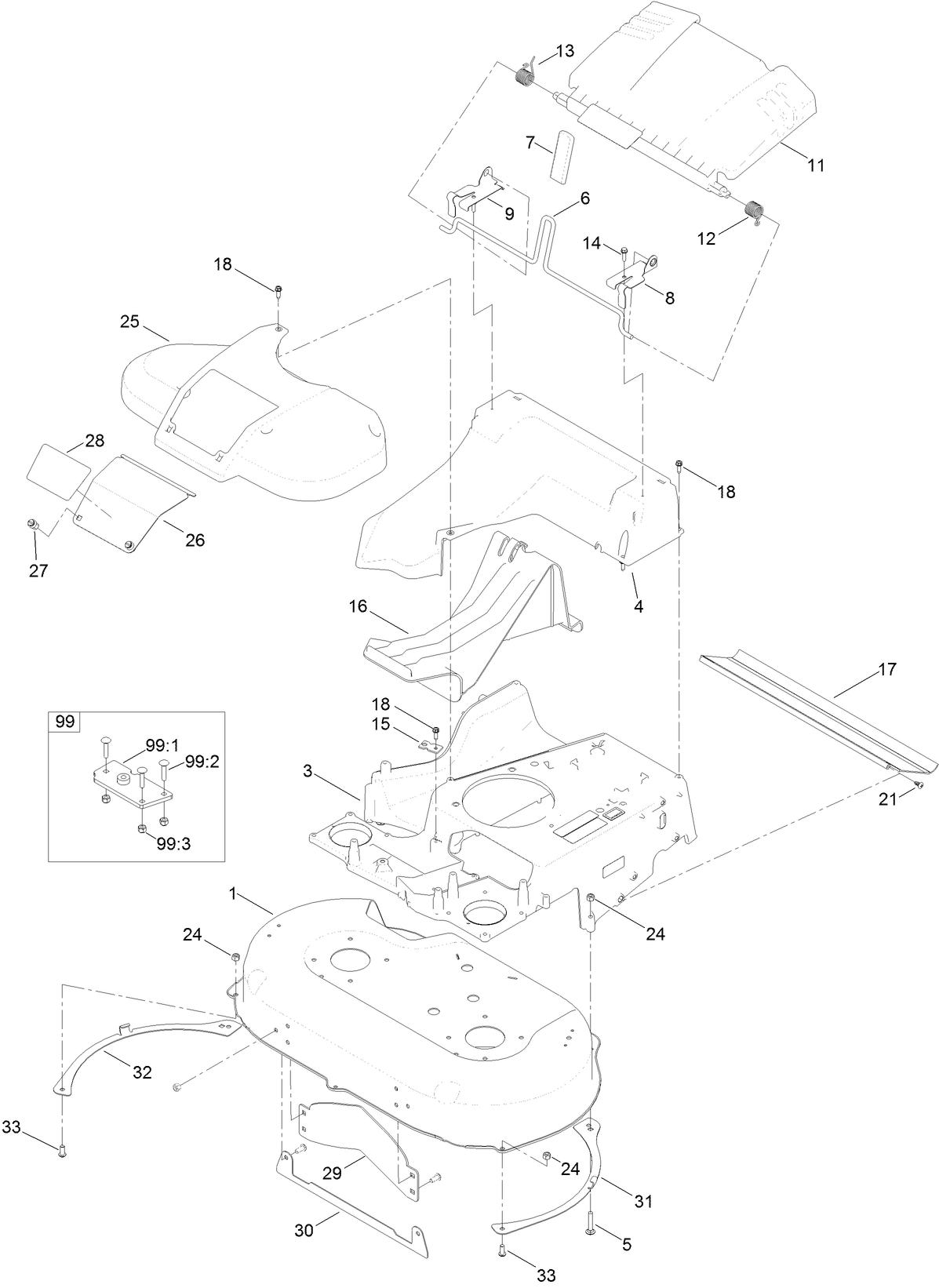 Deck and Frame Assembly