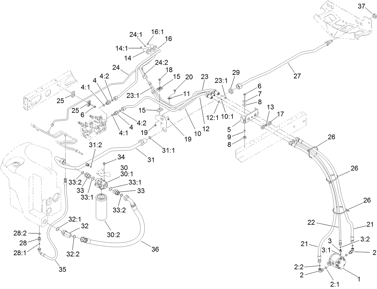 No. 2 and 3 Reel Drive Hydraulic Assembly