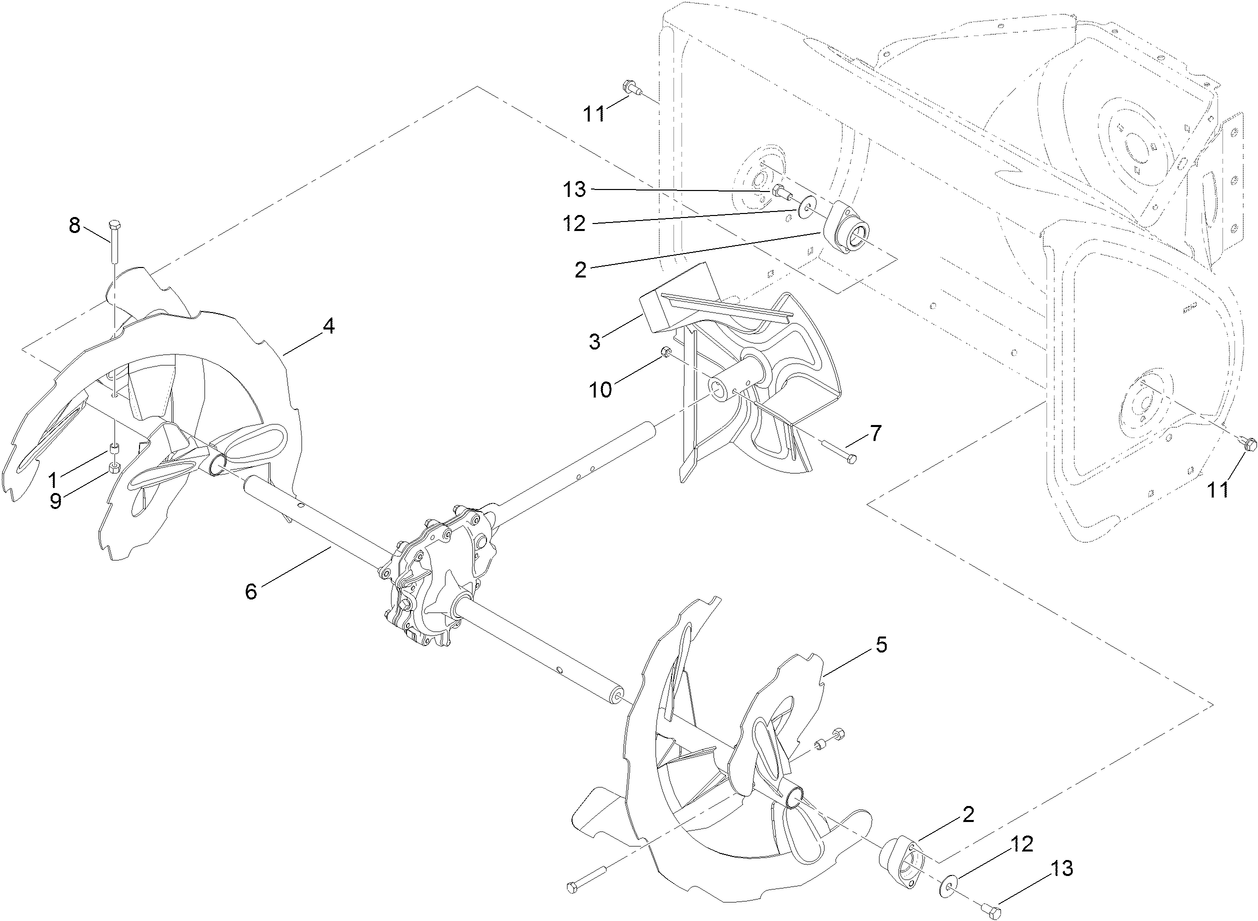 Auger and Impeller Assembly