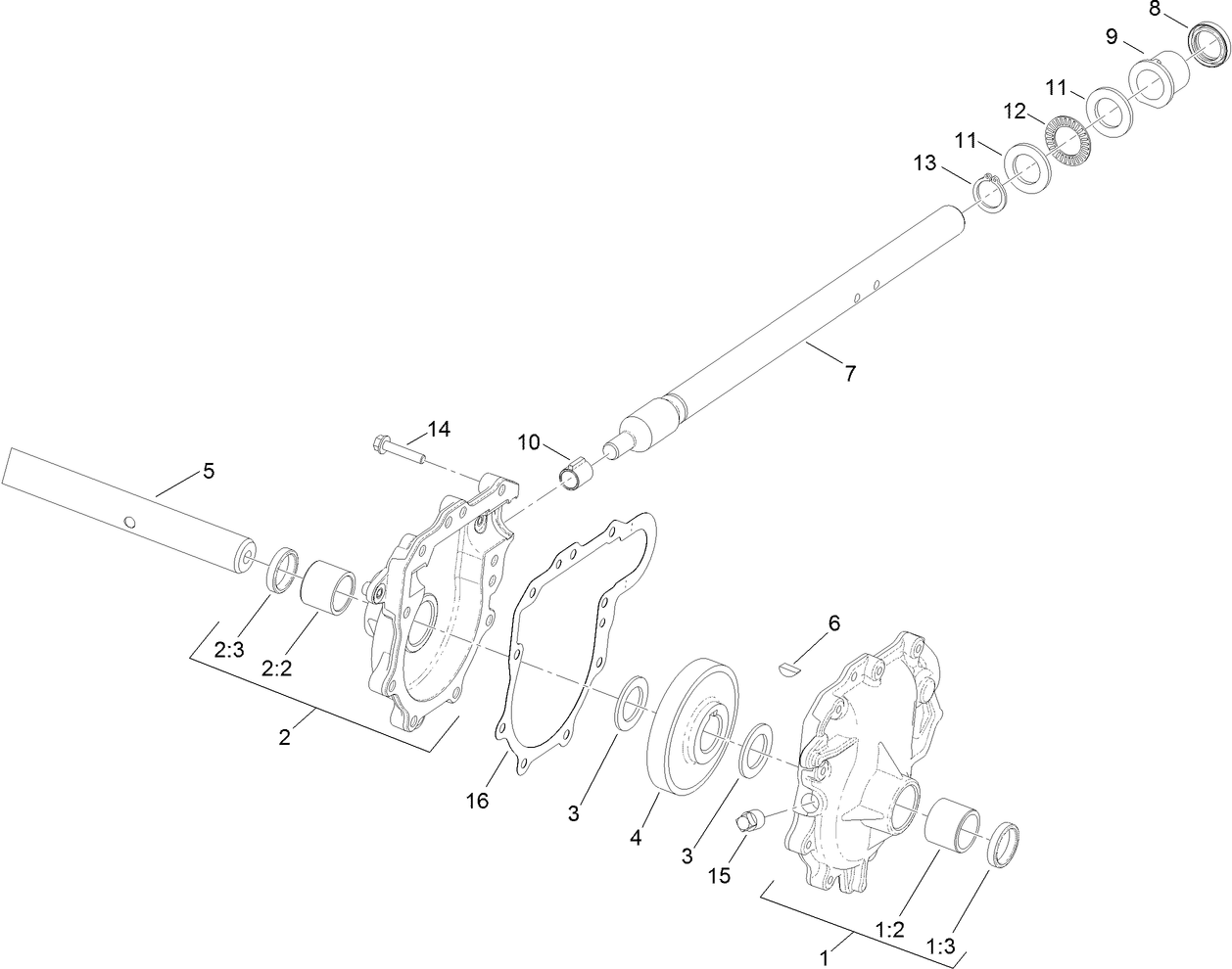 Gear Case Assembly No. 125-7925