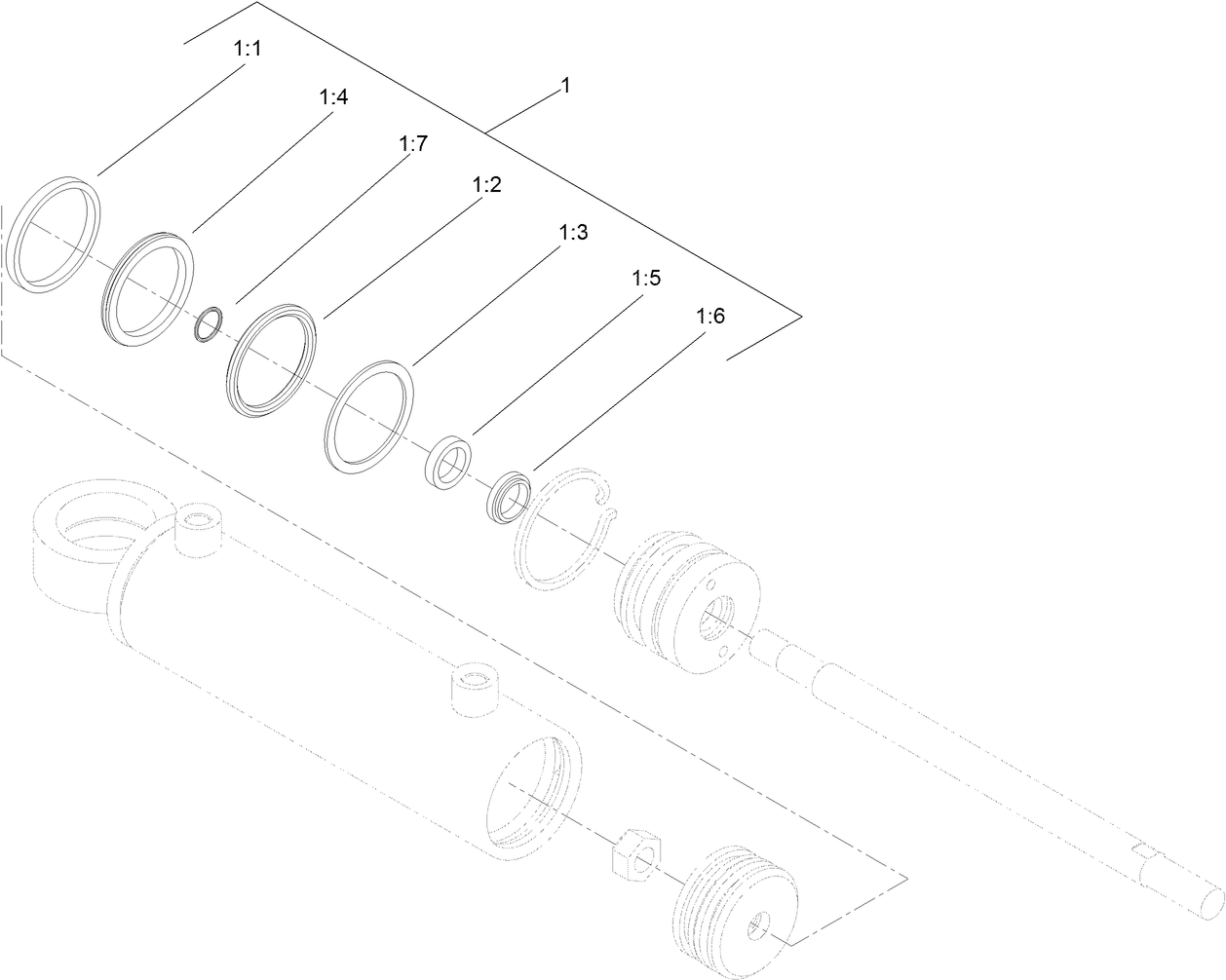 Hydraulic Cylinder Assembly No. 110-9035