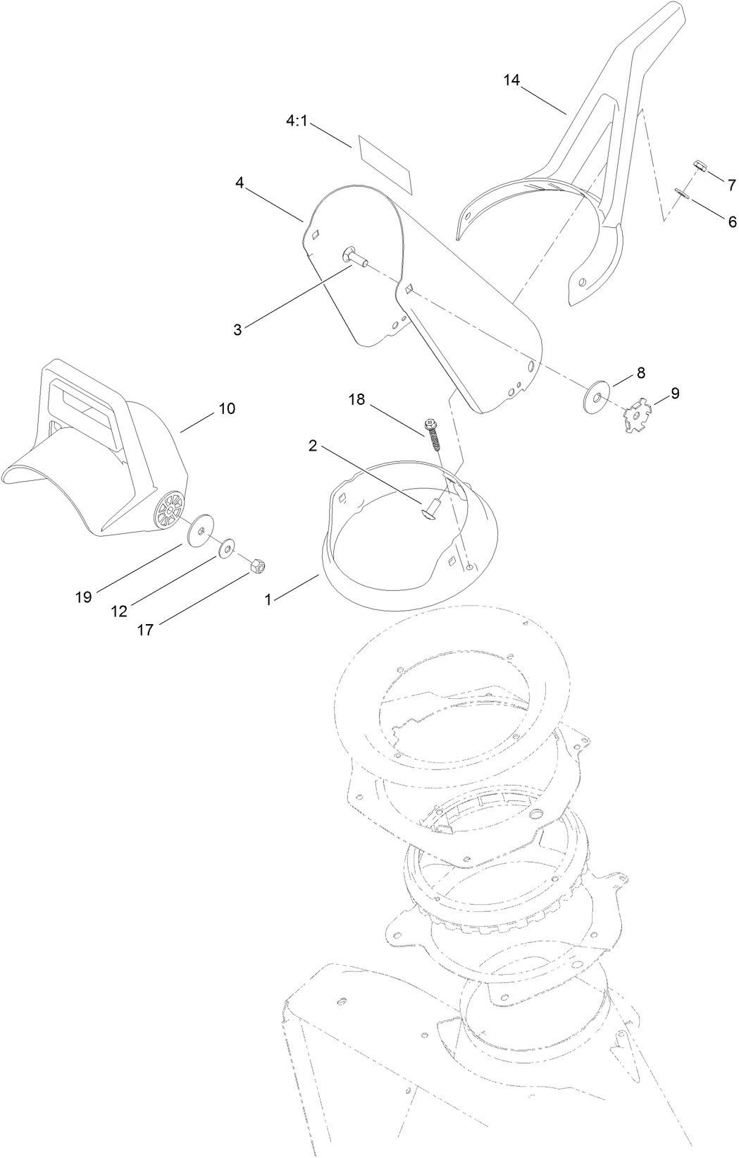 Discharge Chute Control Assembly