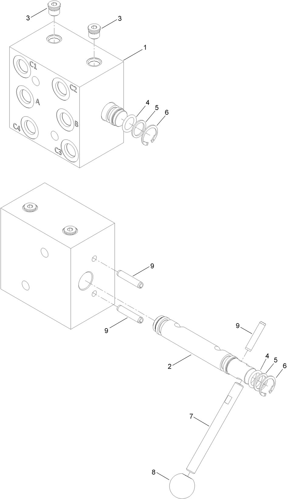 Hydraulic Control Selector Valve Assembly