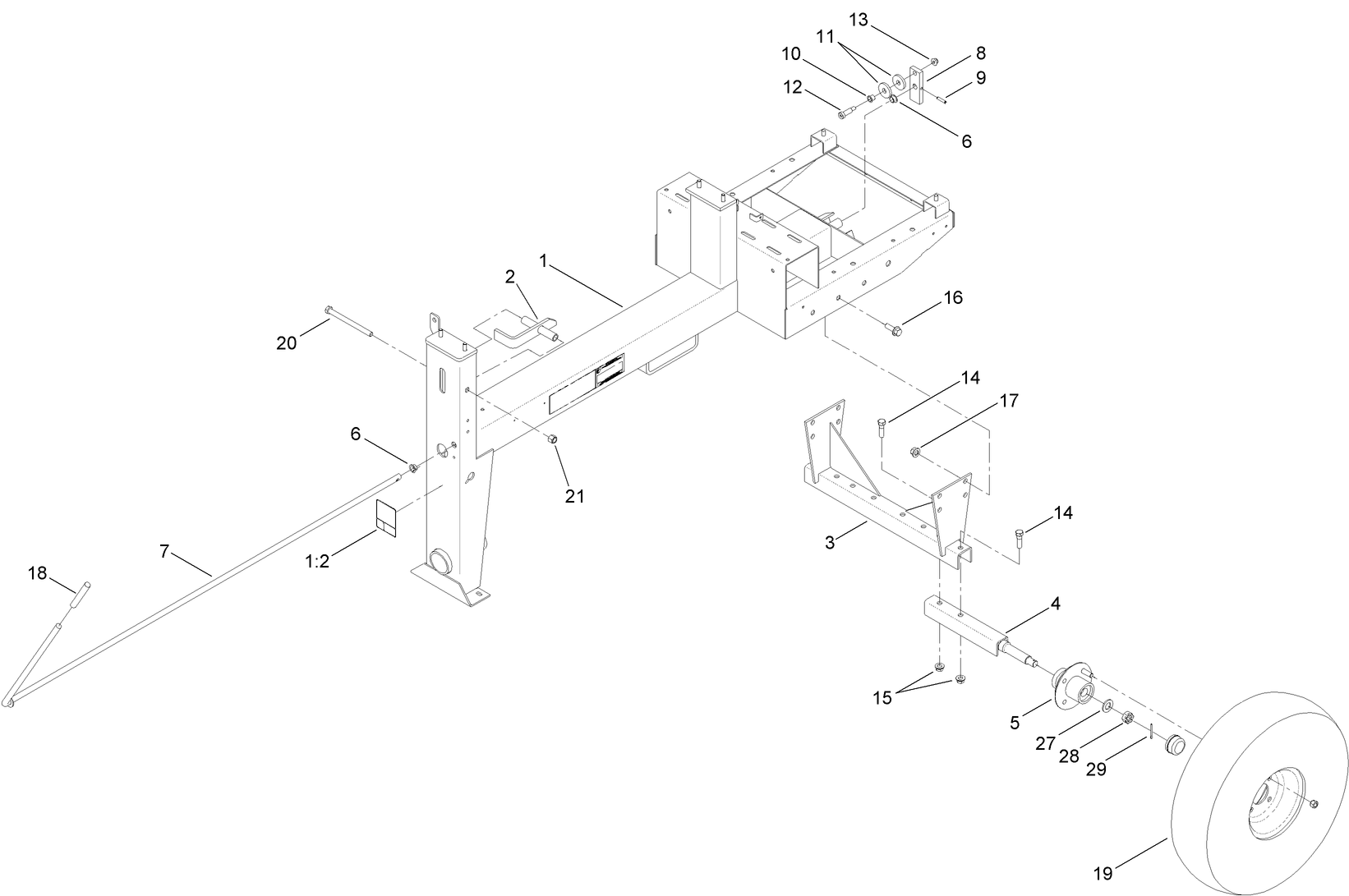 Frame and Axle Assembly