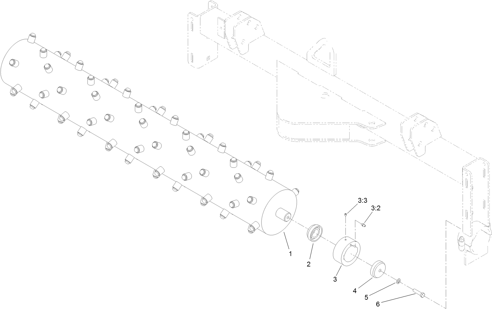 Tooth Roller and Drive Bearing Assembly
