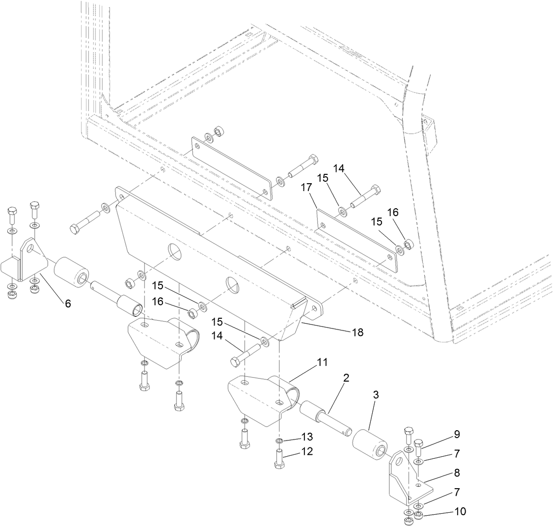 Front Bracket and Support Assembly