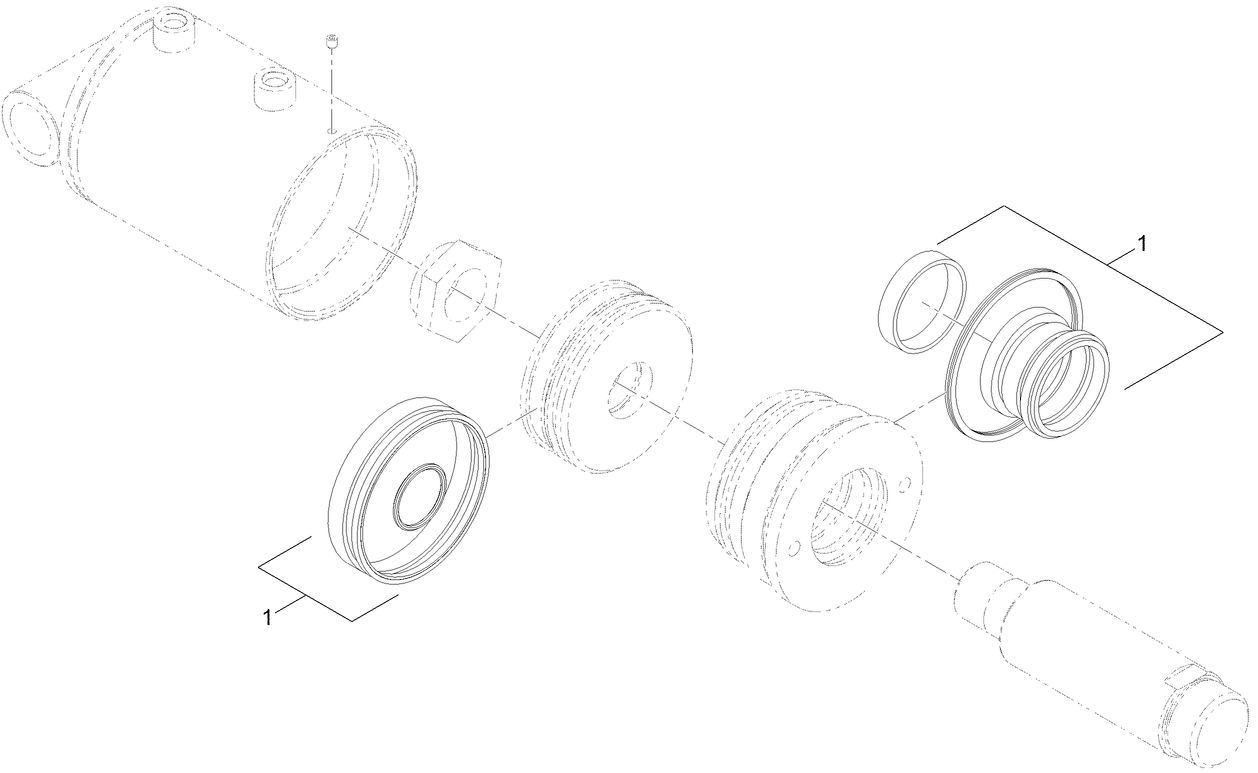 Hydraulic Cylinder Assembly No. AU116939