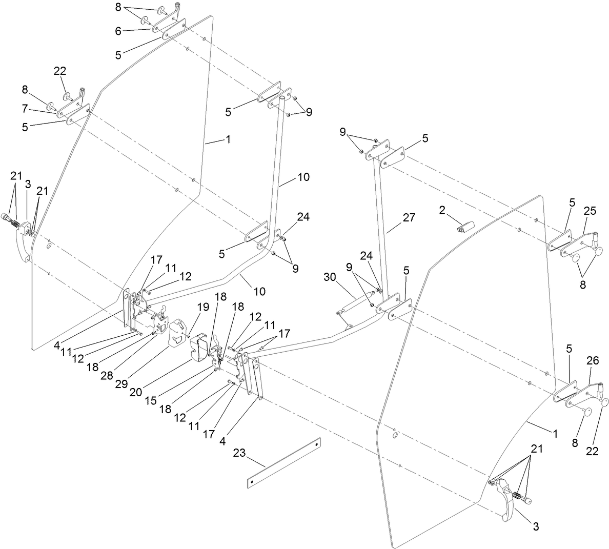 Left and Right Door Assembly