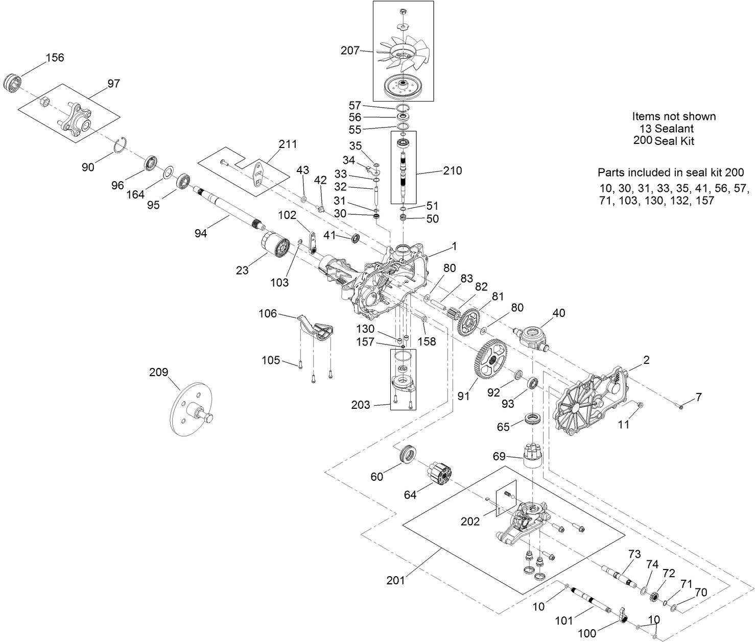 LH Transaxle Assembly No. 130-2851