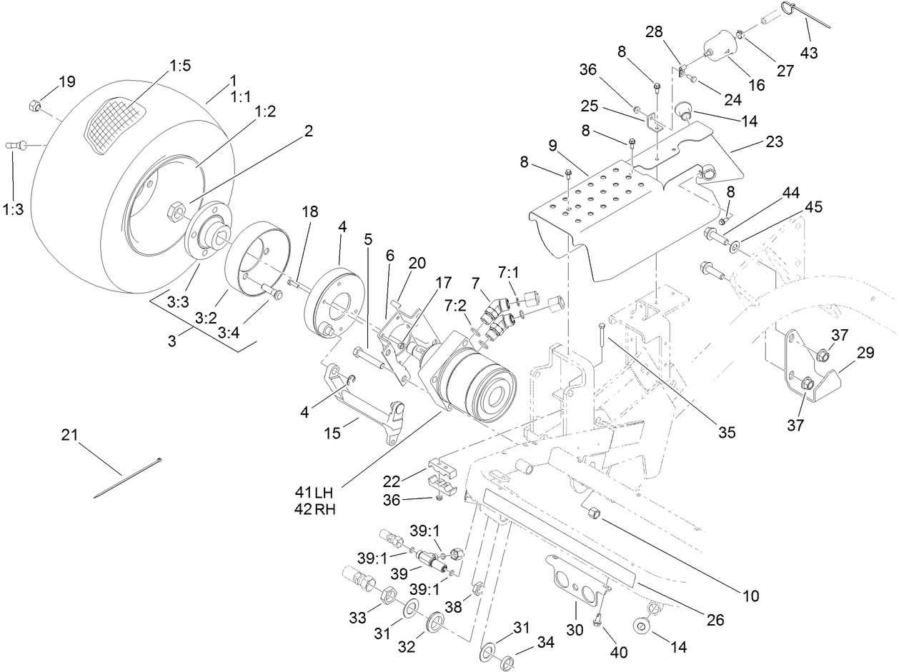Front Wheel and Brake Assembly