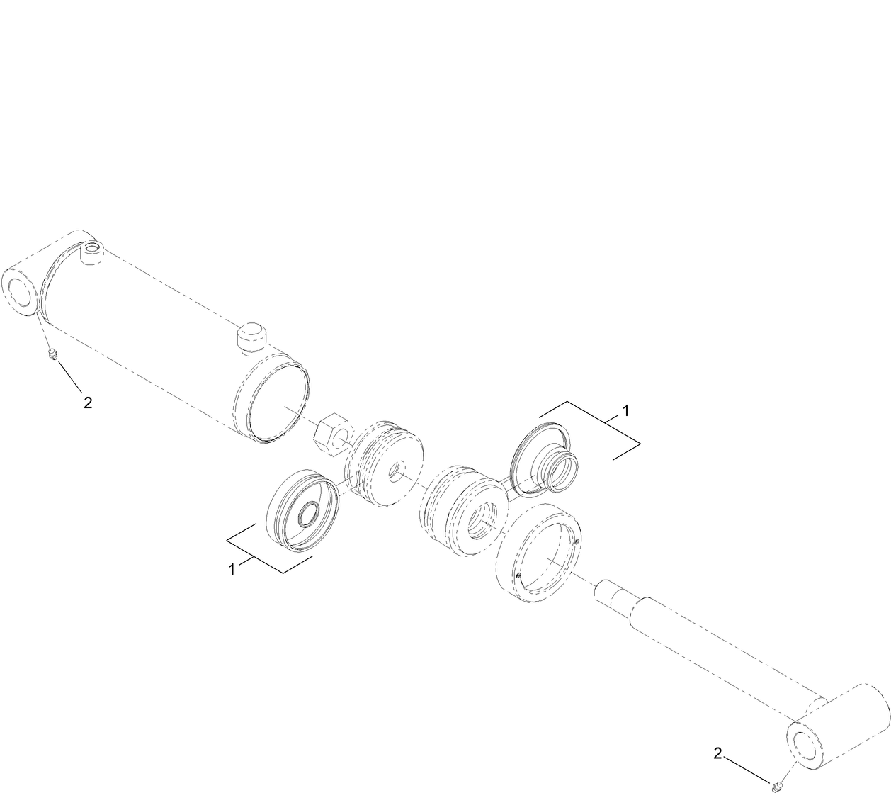 Hydraulic Cylinder Assembly No. 127-1797
