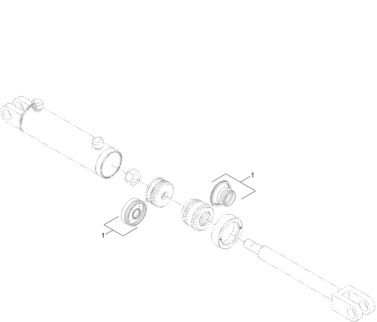 Hydraulic Cylinder Assembly No. 127-1798