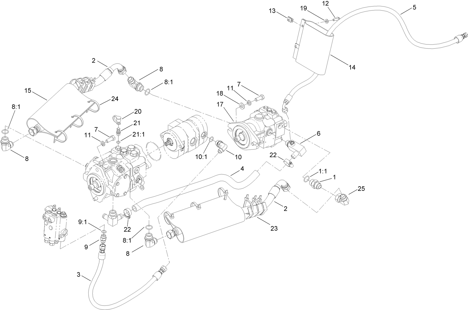 Hydraulic Plumbing Assembly
