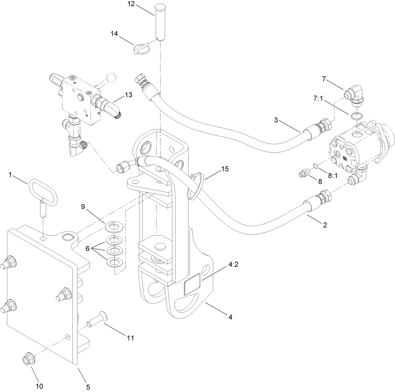 Plow Pivot and Quick Attach Slide Assembly
