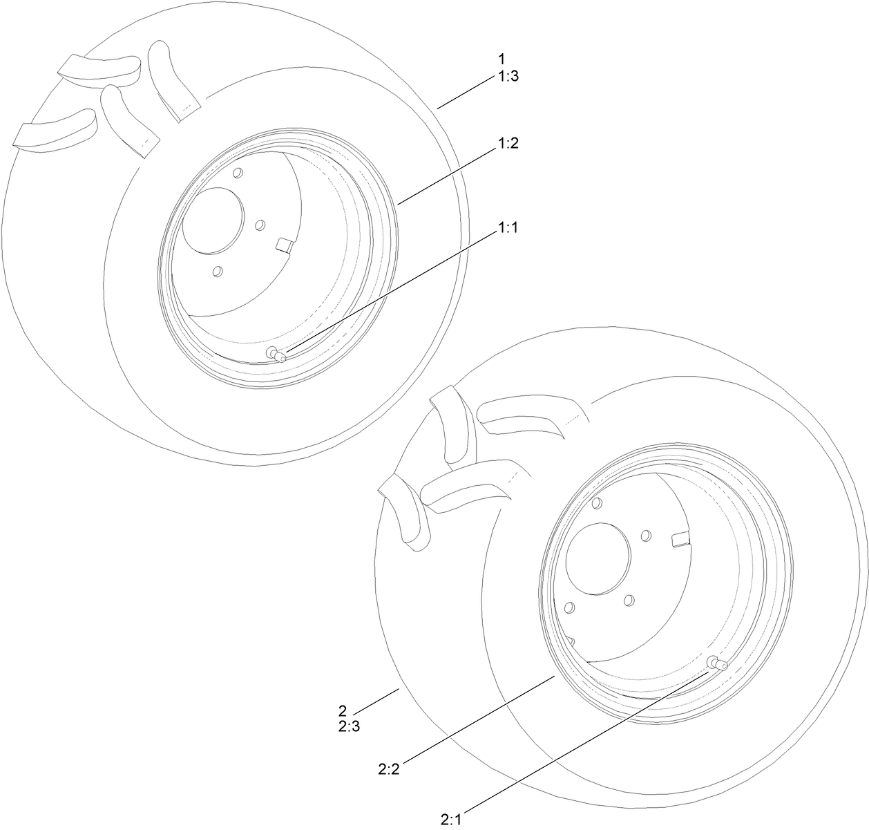 26 Inch Wheel and Tire Assembly