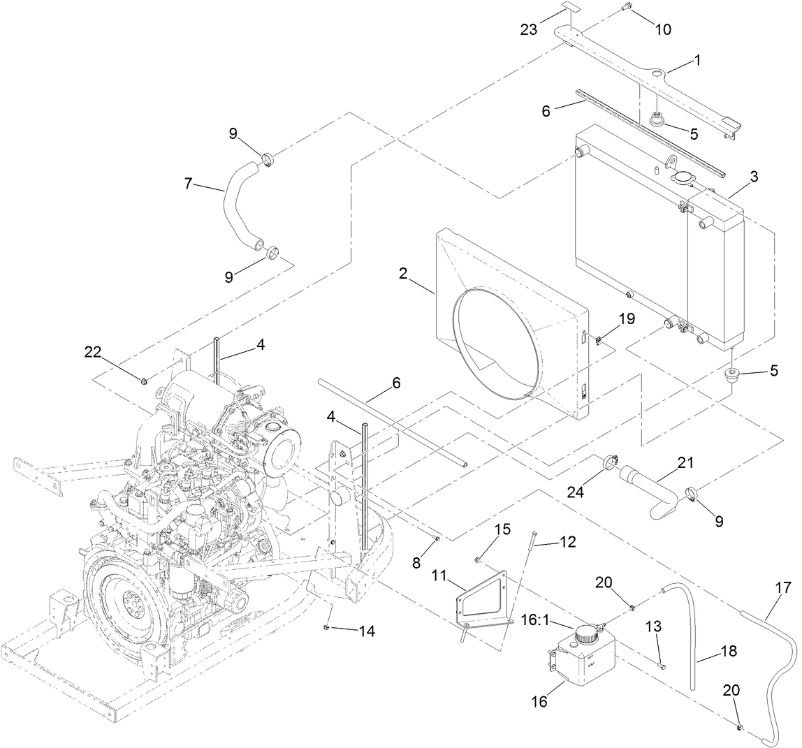 Radiator Component Assembly