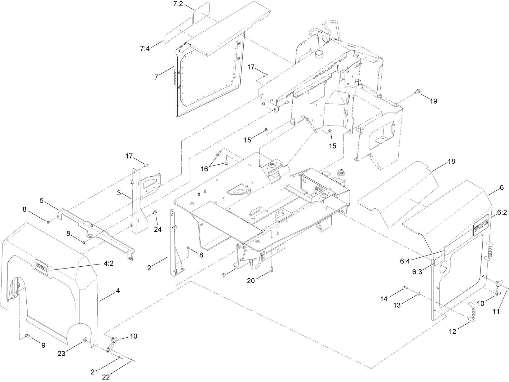 Front Frame and Panel Assembly