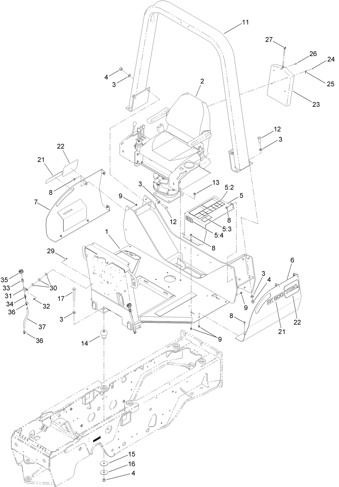 Roll-Over Protection System and Platform Assembly