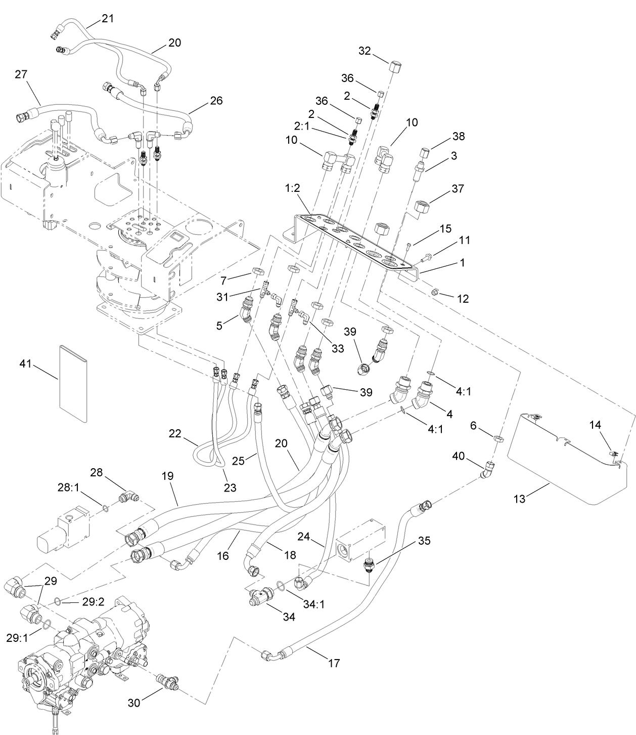Bulkhead and Hose Mounting Assembly