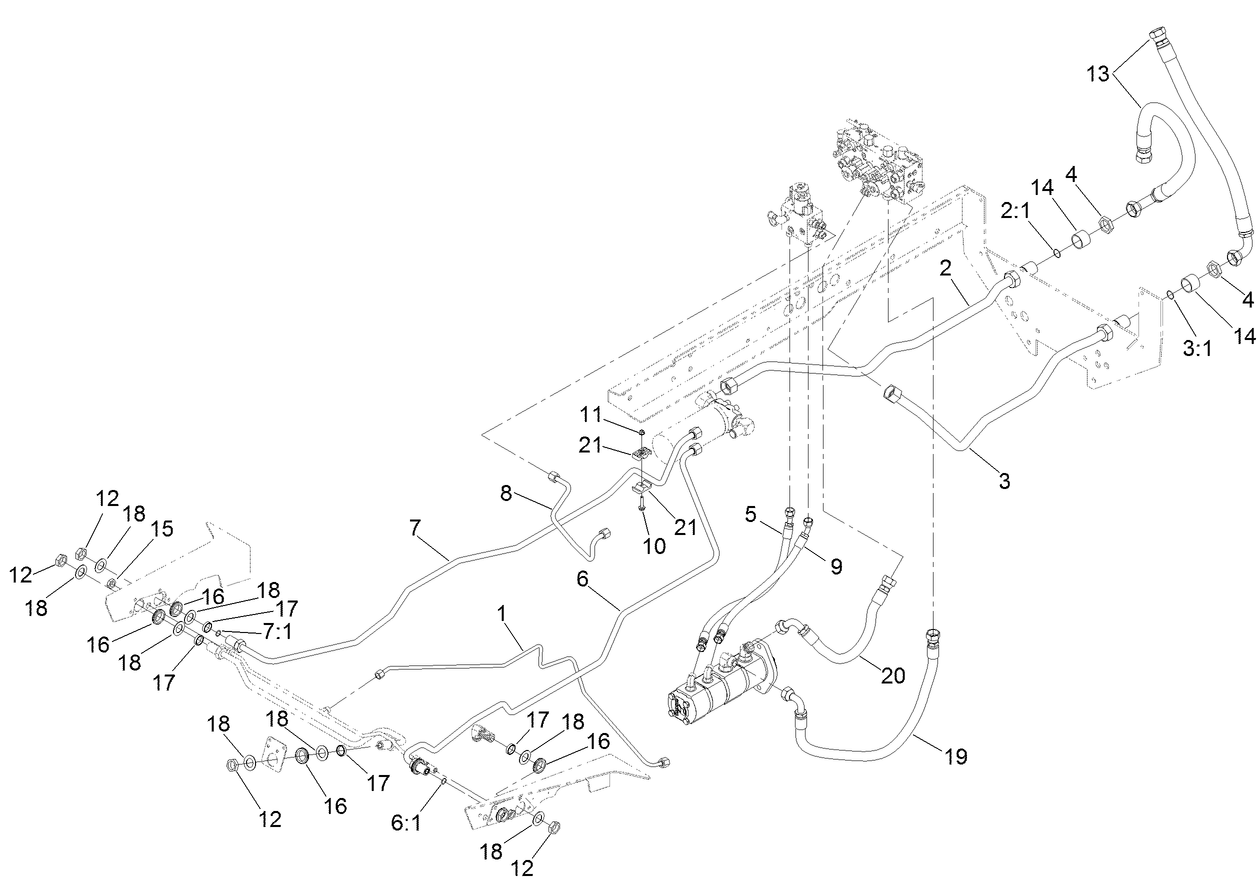 Hydraulic Mow Circuit Assembly