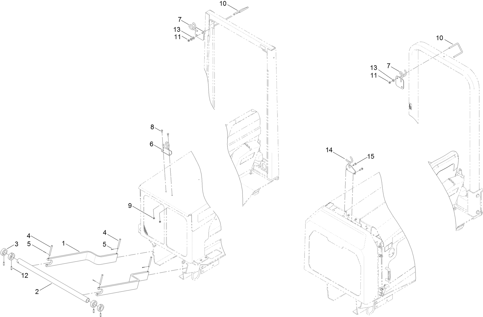 22 Inch Reel Carrier Assembly
