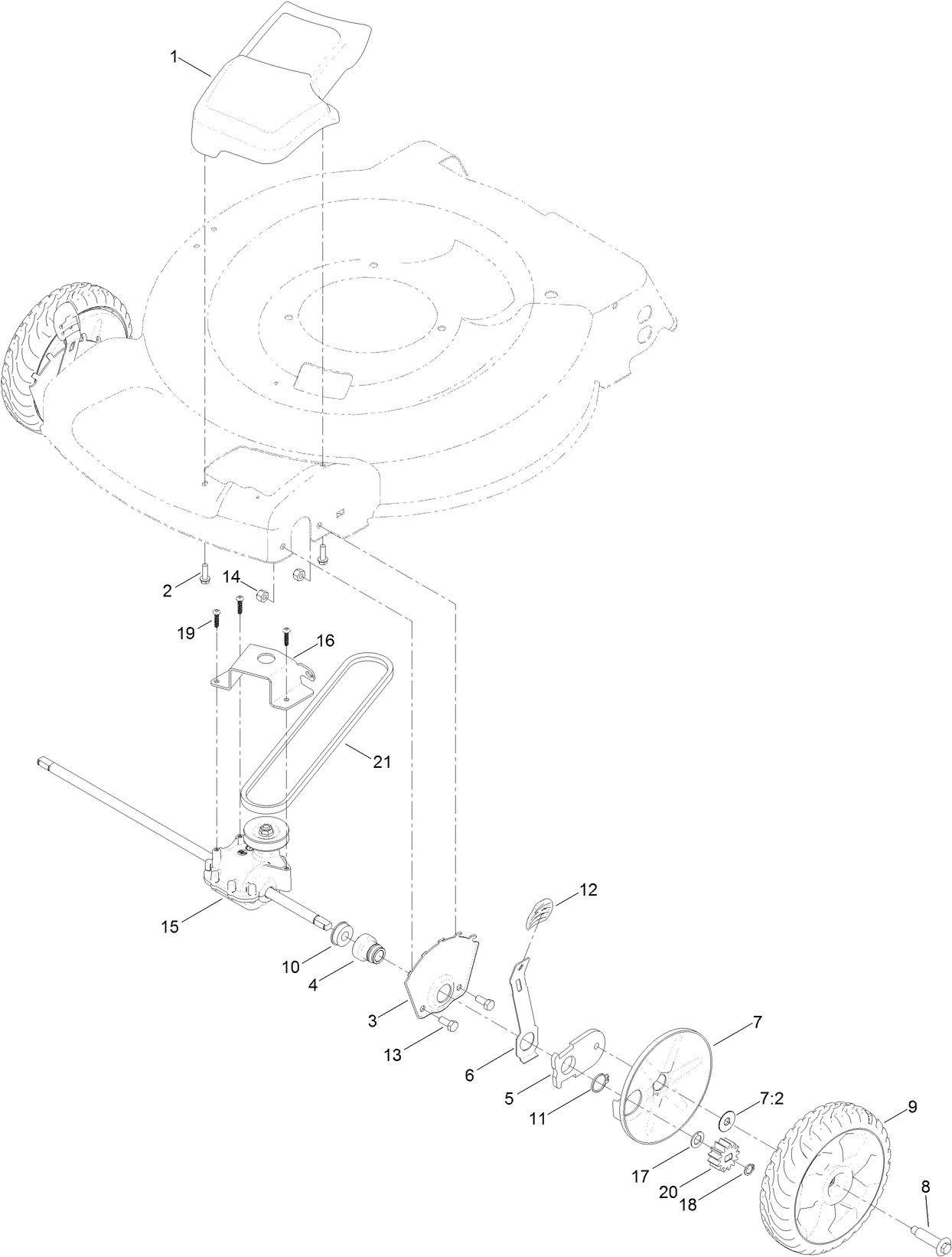 Transmission and Front Wheel Drive Assembly
