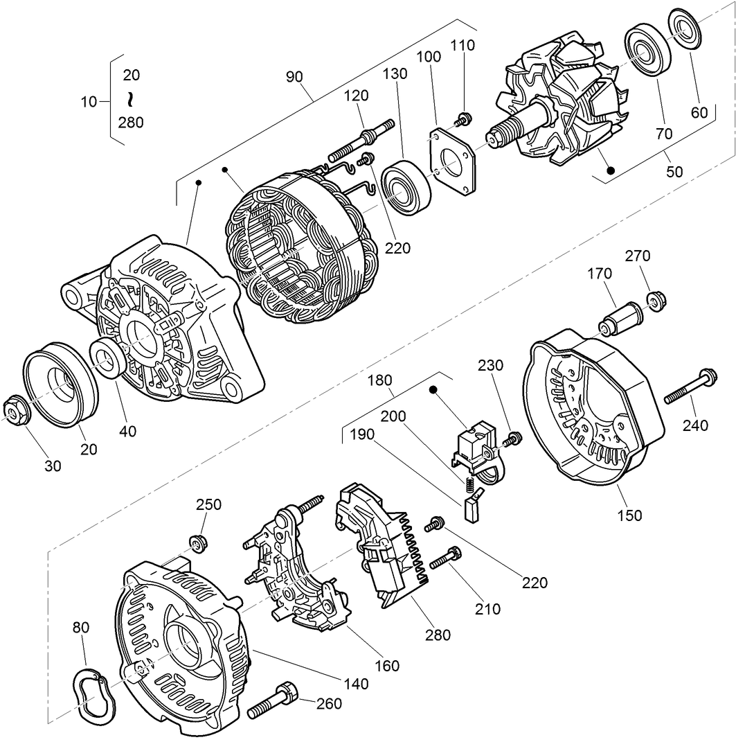 Alternator Assembly No. 131-6557