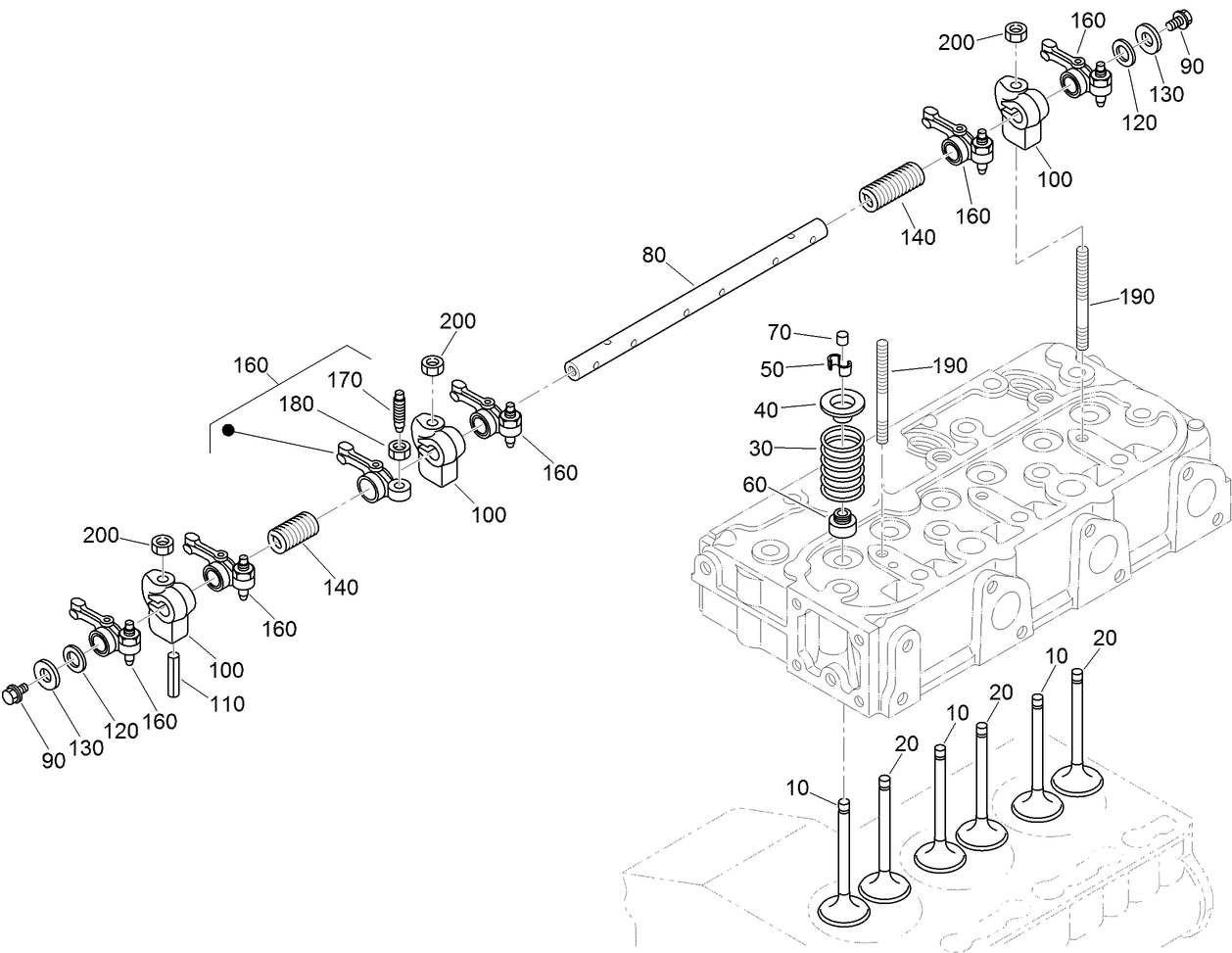 Valve and Rocker Arm Assembly
