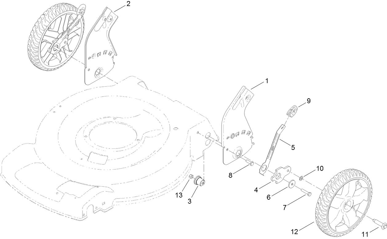 Height-of-Cut and Rear Wheel Assembly