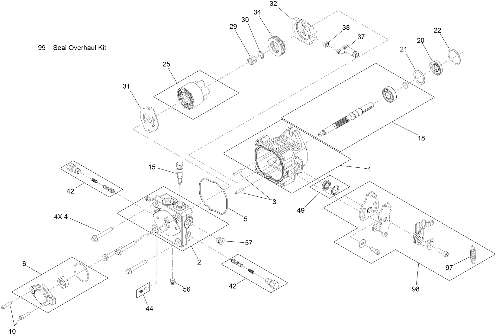 Hydraulic Pump Assembly No. 125-4672