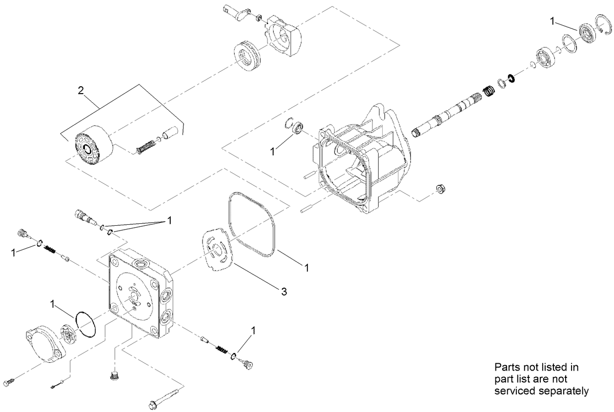 Hydraulic Pump Assembly No. 106-9590 and 106-9591