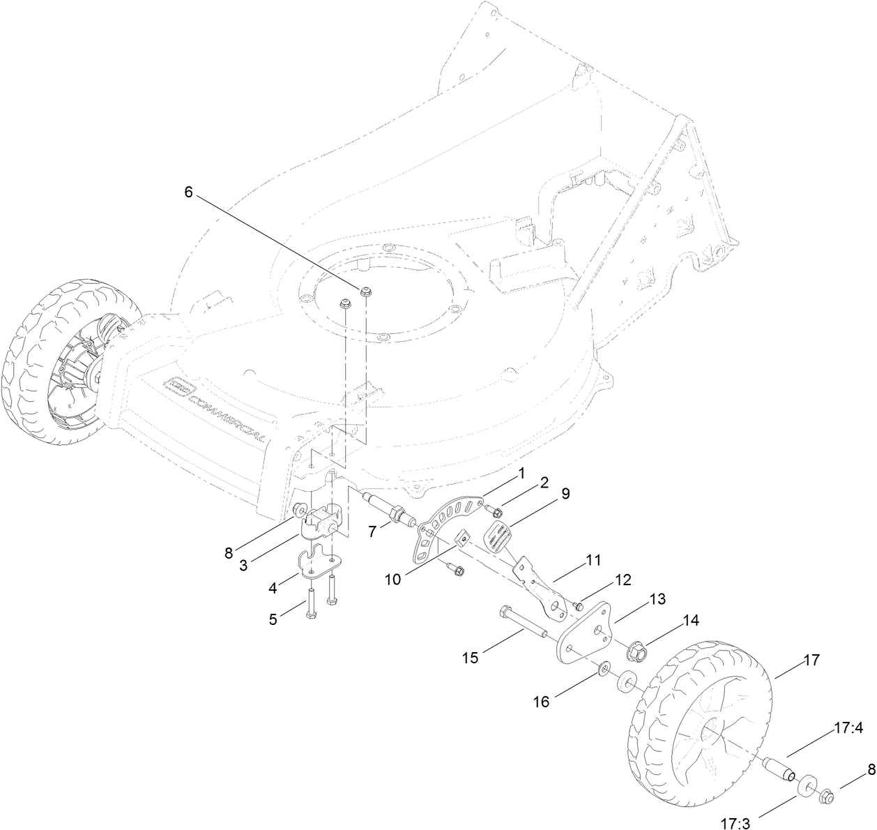 Height-of-Cut and Wheel Assembly