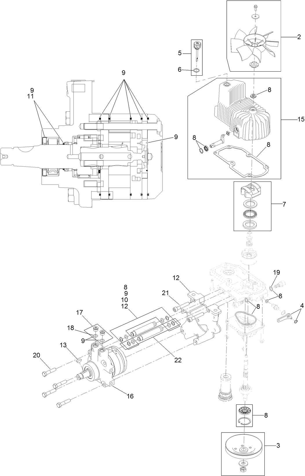 LH Hydro Assembly No. 126-1319