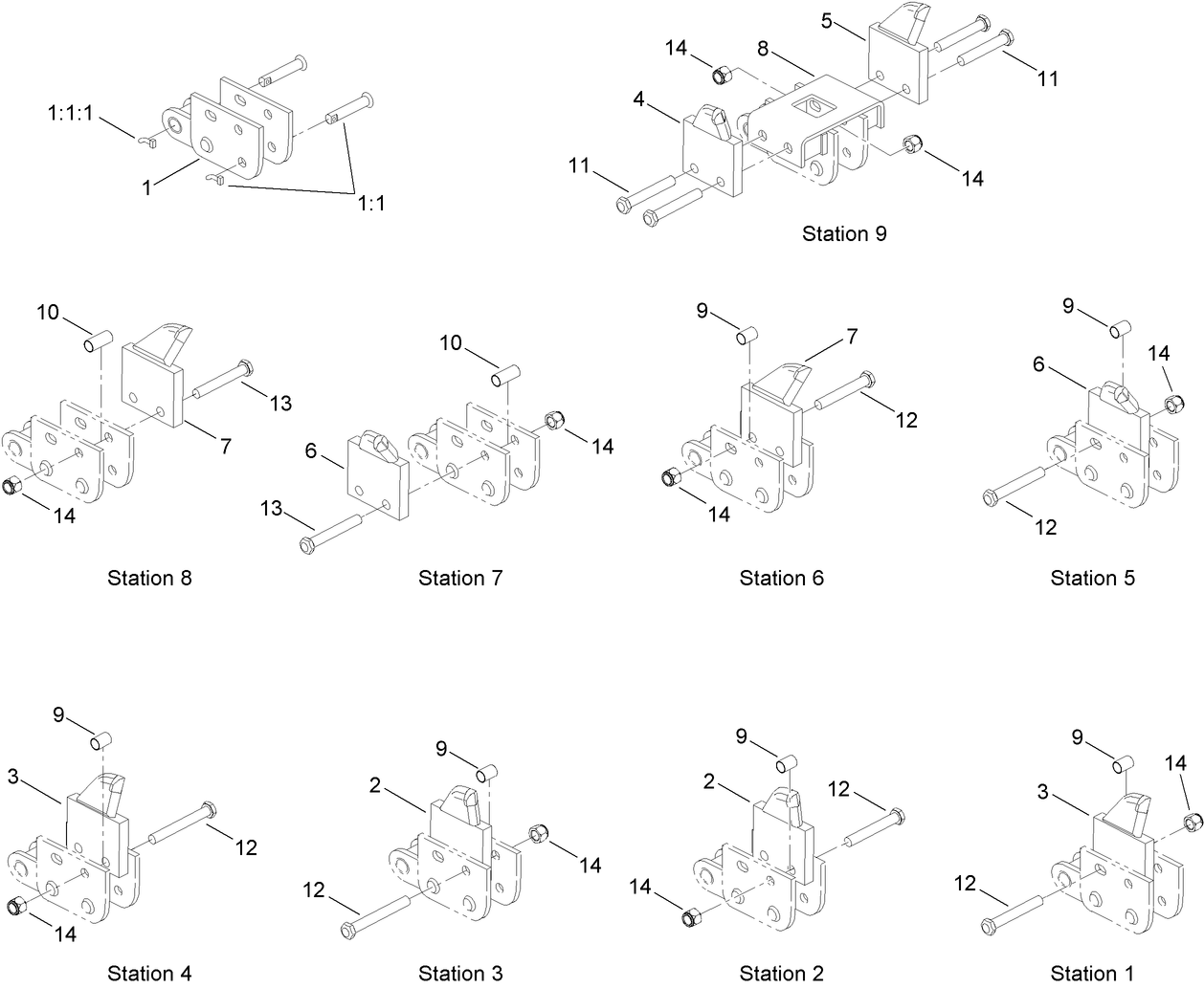 8 Inch x 48 Inch Bolt-On Terminator Chain Assembly