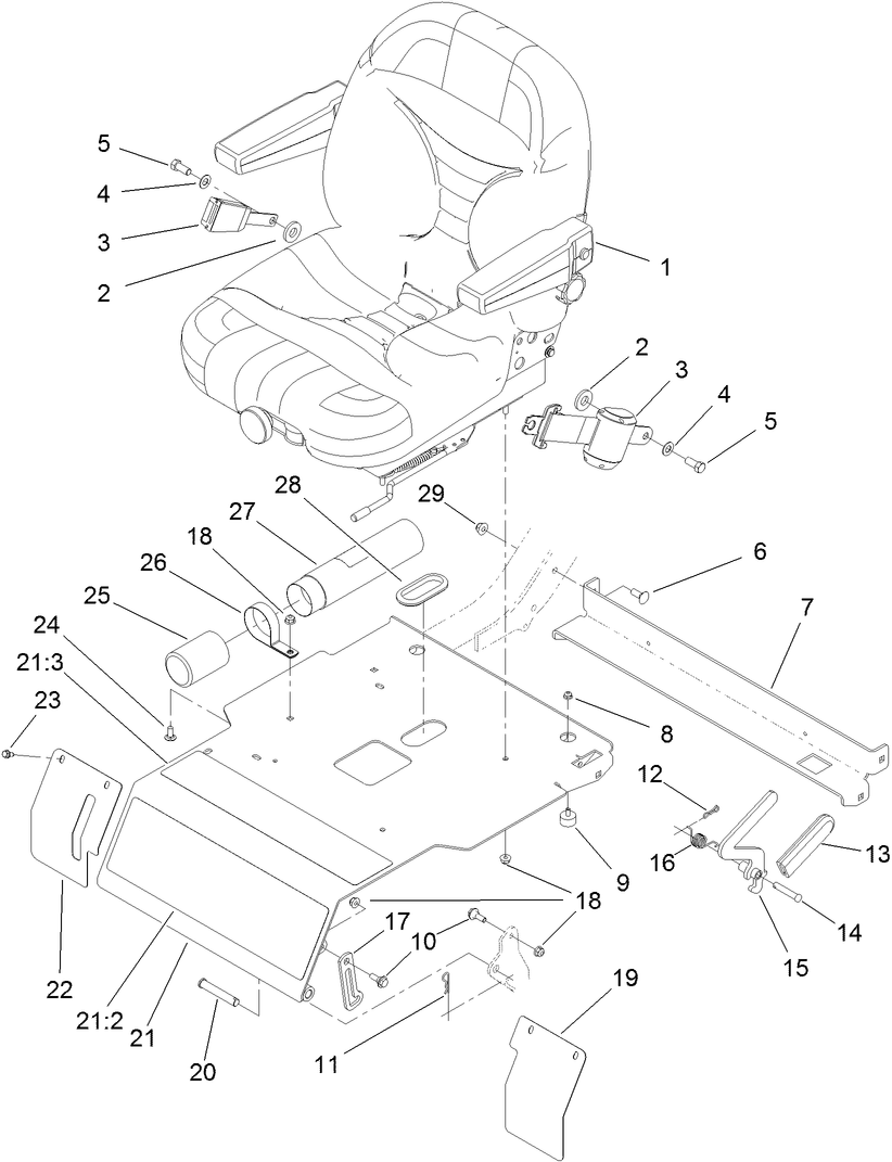 Seat and Seat Plate Assembly