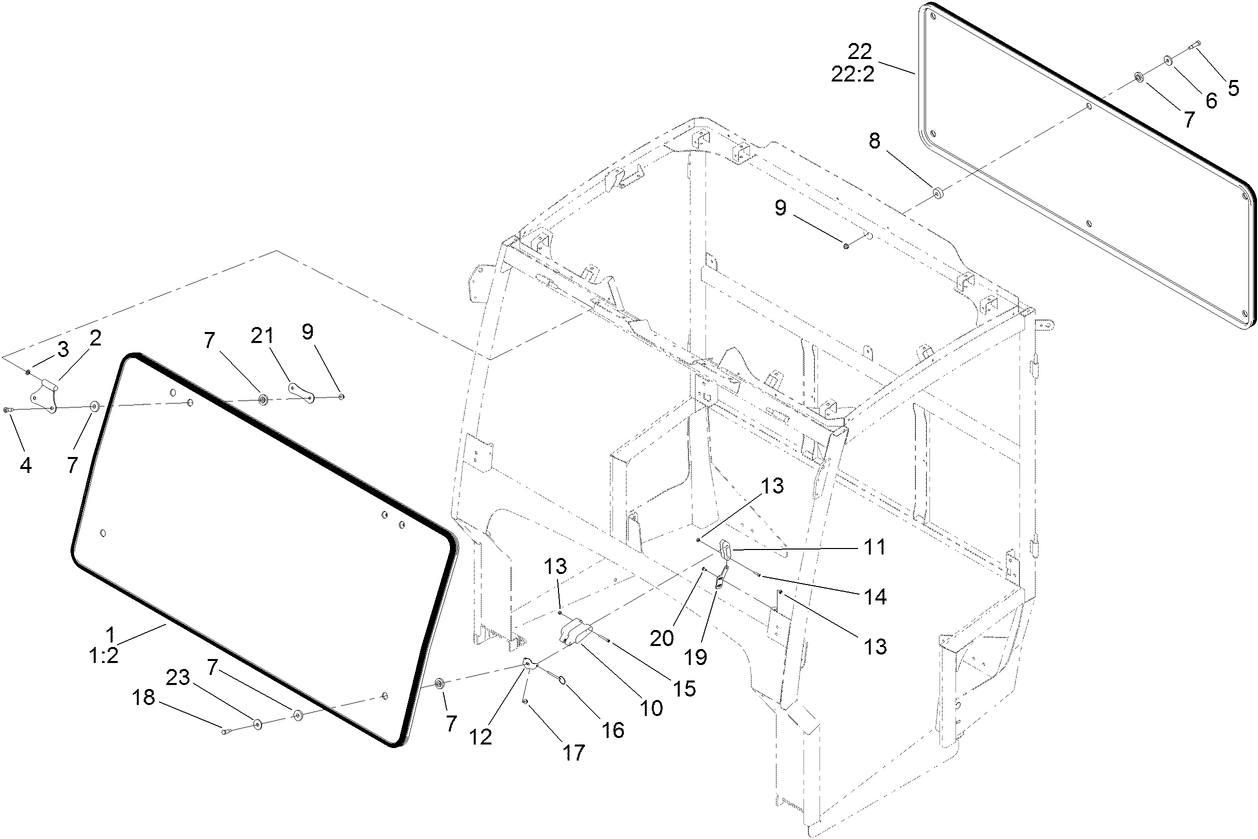 Front and Rear Window Assembly