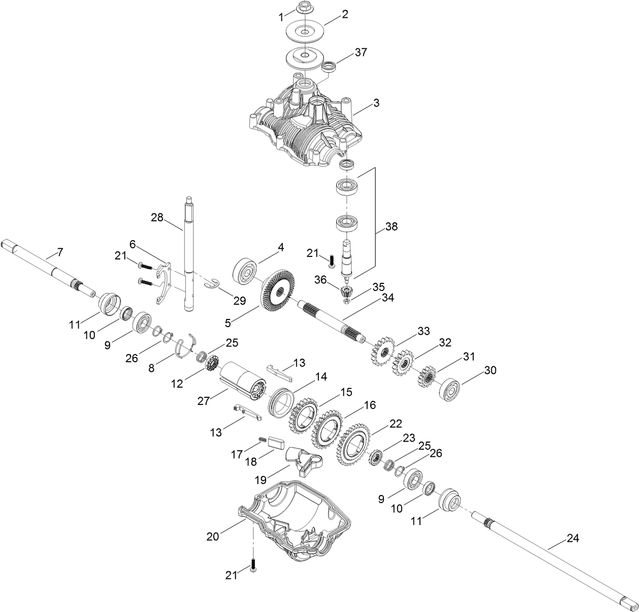 Transmission Assembly No. 131-0859